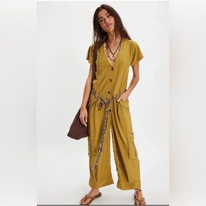 NWT FREE PEOPLE HIT THE COAST COVERALLS